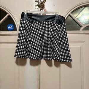 Joyce Leslie Black and White Skater Skirt